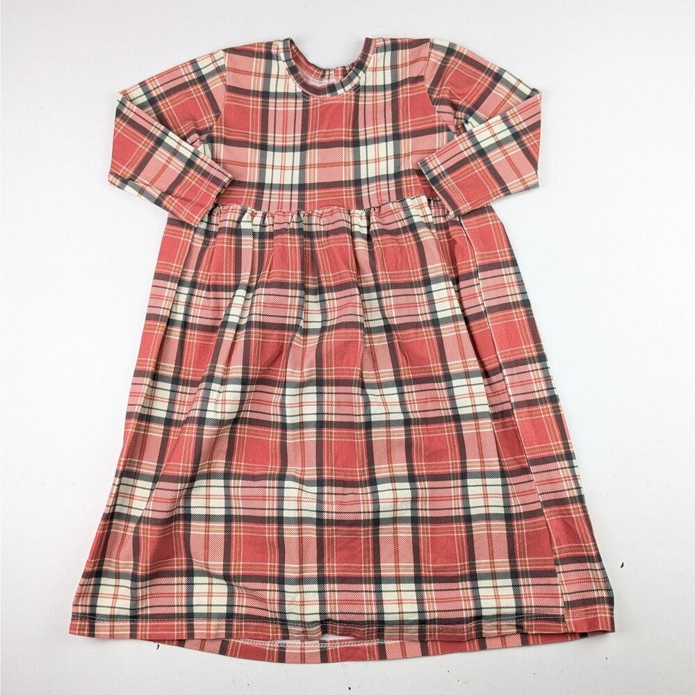 Miss Mae Fall Plaid Dress - 5Y